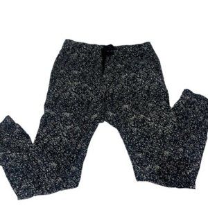 Men's Casual Style Black And White Poker Dots Pants Size S